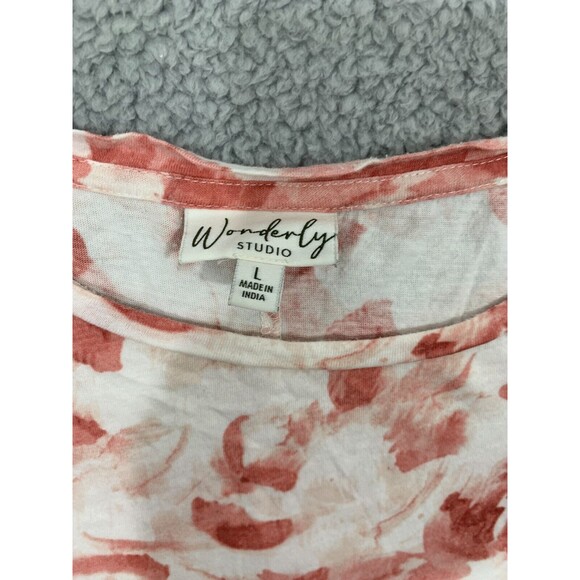 Women's Wonderly Studios Butterfly Shape Short Sleeve Blouse / Top / Shirt Large - Picture 3 of 12